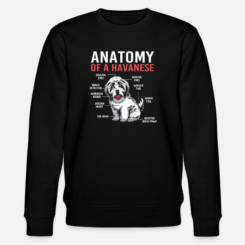 Havanese - Stanley/Stella CHANGER Unisex Organic Sweatshirt - black