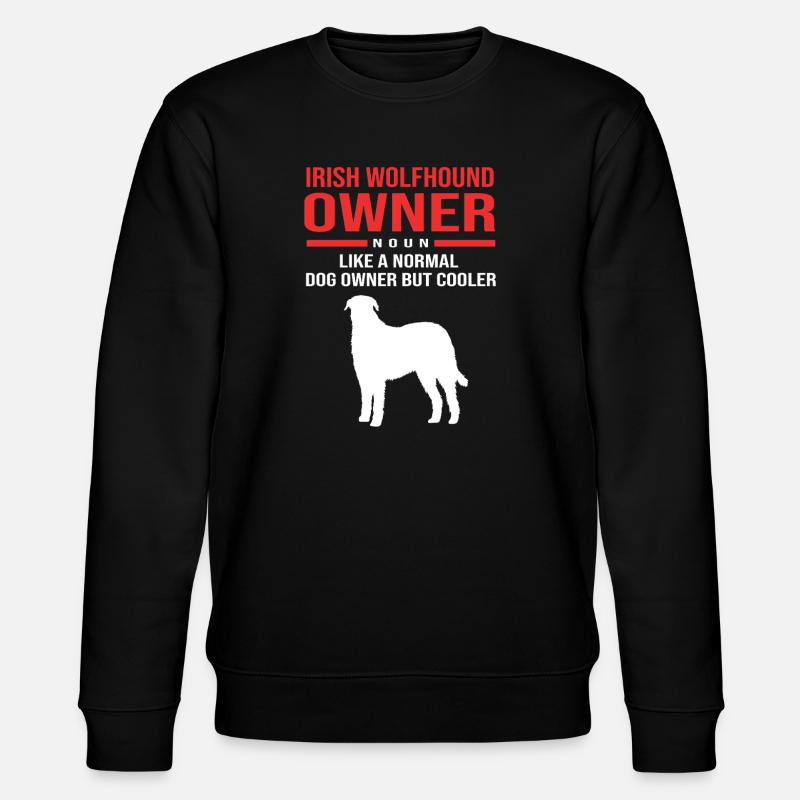 Irischer Wolfshund - Stanley/Stella Unisex Bio-Sweatshirt CHANGER  - Schwarz