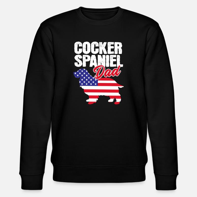 Père Cocker Spaniel - Sweat bio CHANGER Stanley/Stella Unisexe - noir