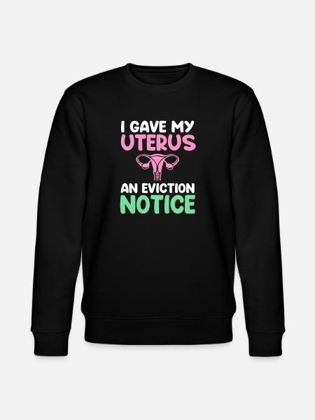 Hysterectomy uterus uterus ovary - Stanley/Stella CHANGER Unisex Organic Sweatshirt - black