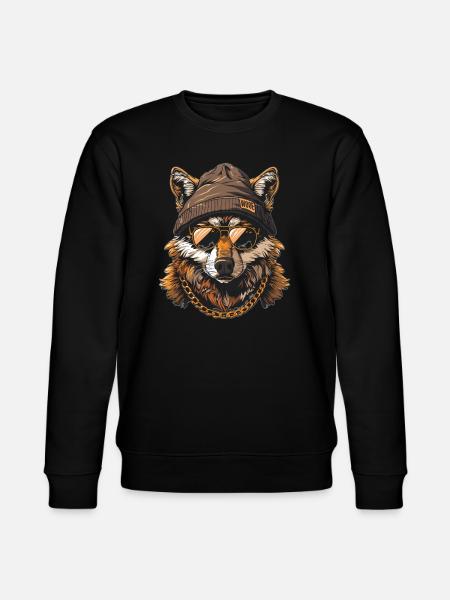 Wolf - Stanley/Stella Unisex Bio-Sweatshirt CHANGER  - Schwarz