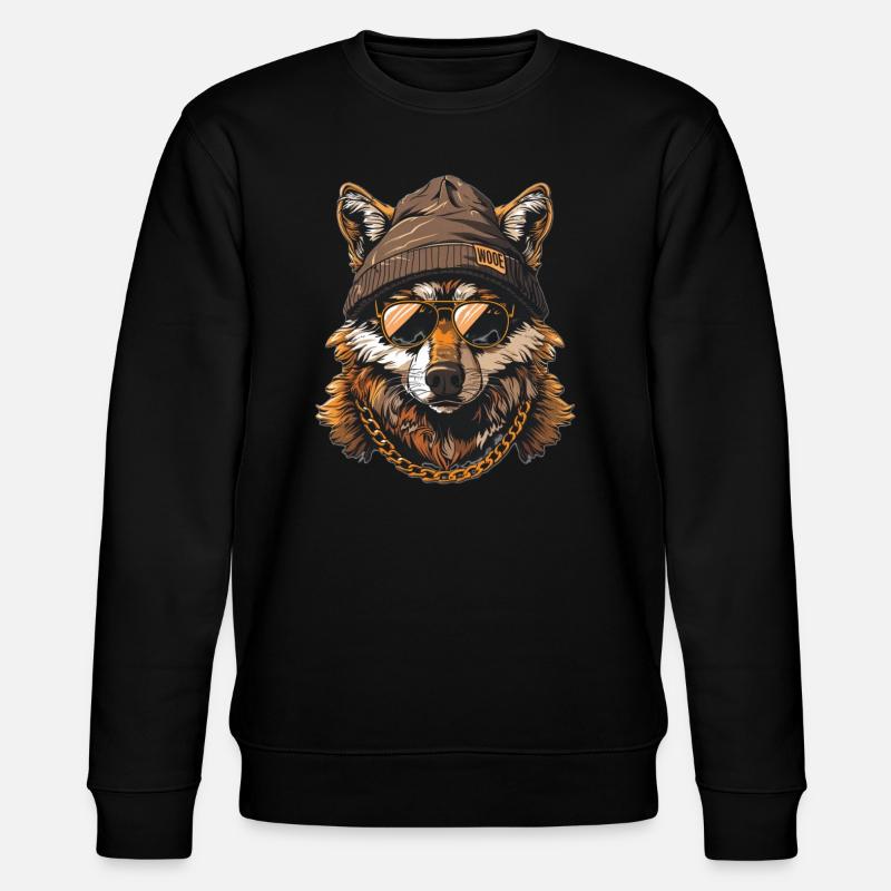 Loup - Sweat bio CHANGER Stanley/Stella Unisexe - noir