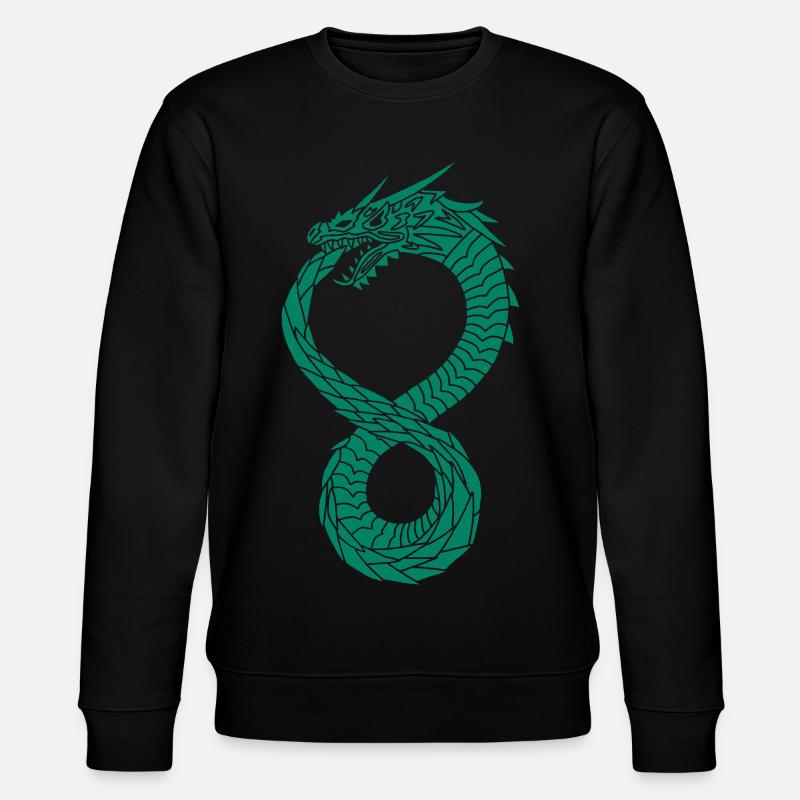 Dragon infini vert - Sweat bio CHANGER Stanley/Stella Unisexe - noir