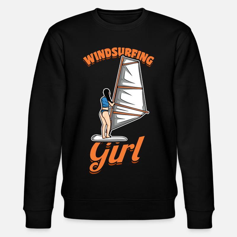 Fille Windsurfer - Sweat bio CHANGER Stanley/Stella Unisexe - noir