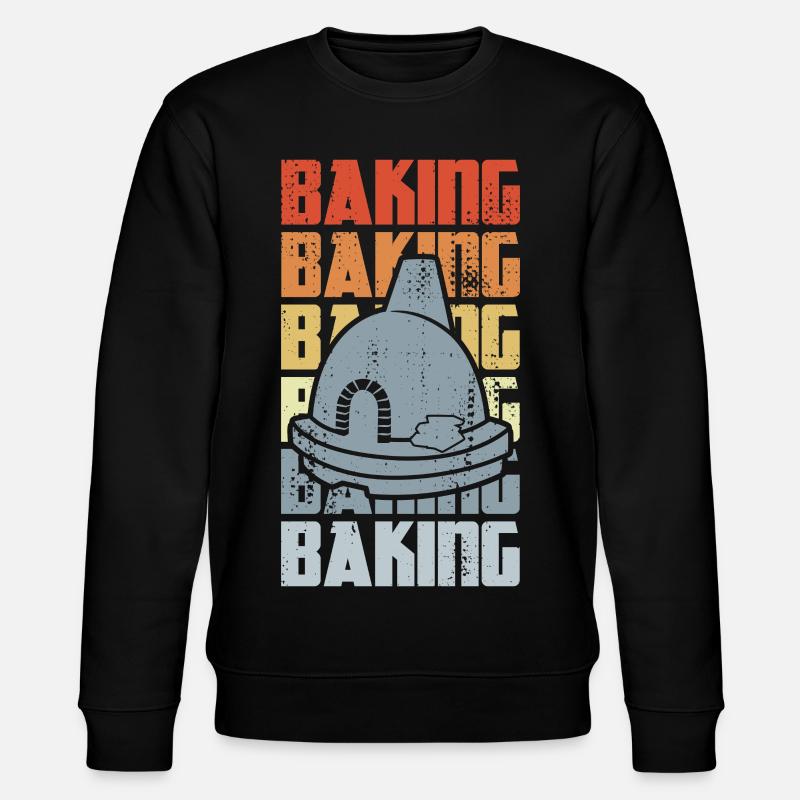 Retro Backen - Stanley/Stella Unisex Bio-Sweatshirt CHANGER  - Schwarz