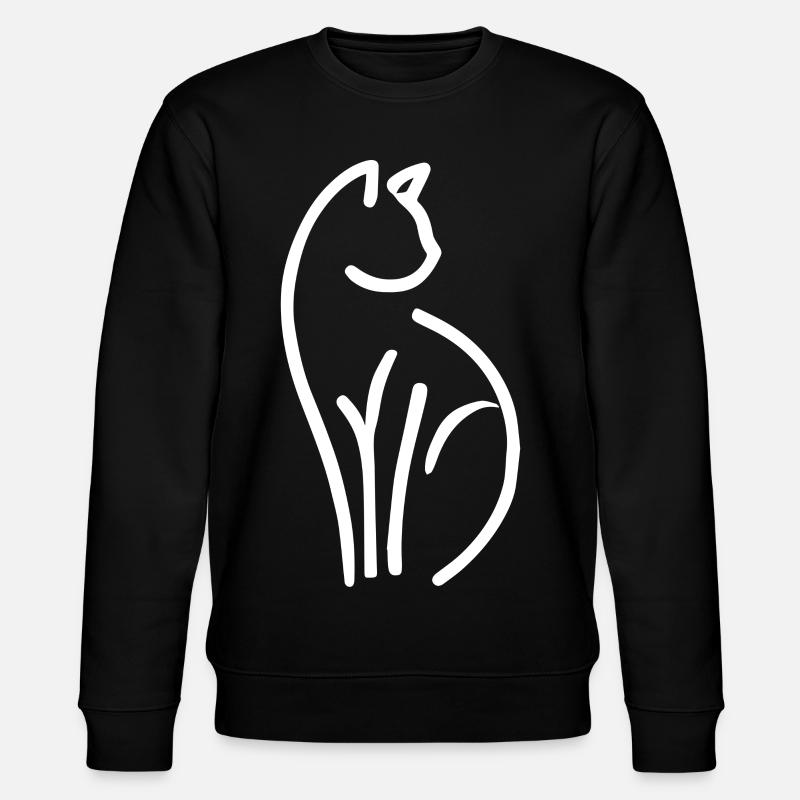 Cat - Stanley/Stella CHANGER Unisex Organic Sweatshirt - black