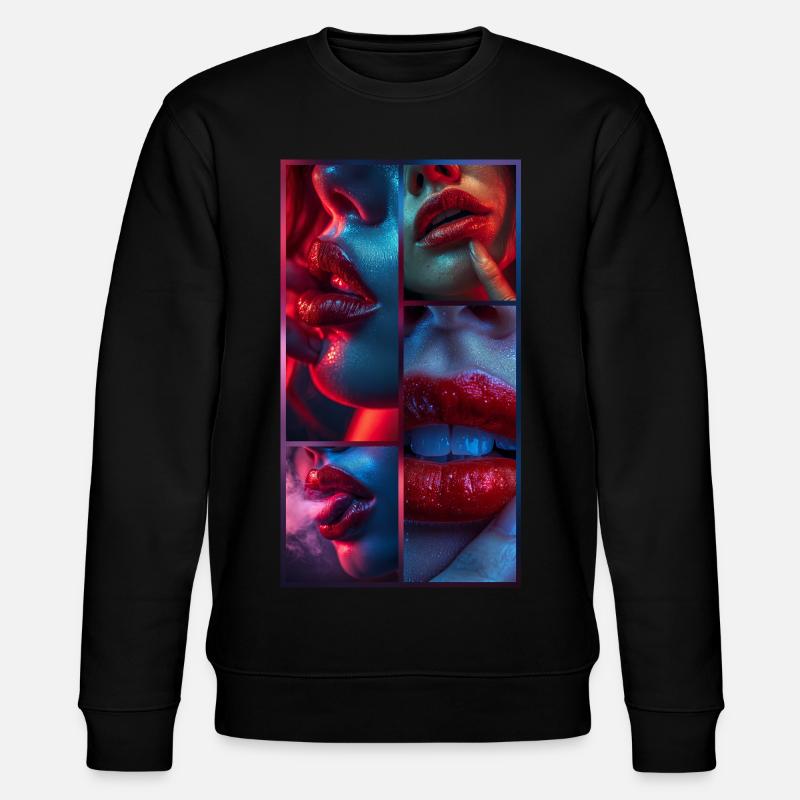 Neon-Verführung - Stanley/Stella Unisex Bio-Sweatshirt CHANGER  - Schwarz
