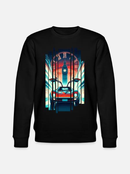 Tilbage til fremtiden Retro 80'er T-shirt - Stanley/Stella økologisk unisex-sweatshirt CHANGER  - sort