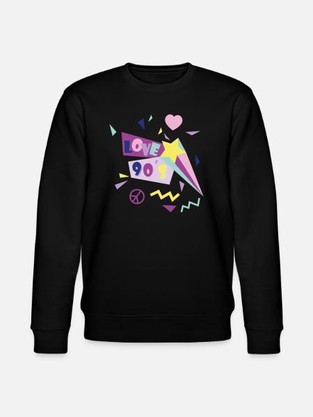 love_90s - Stanley/Stella Unisex Bio-Sweatshirt CHANGER - Schwarz