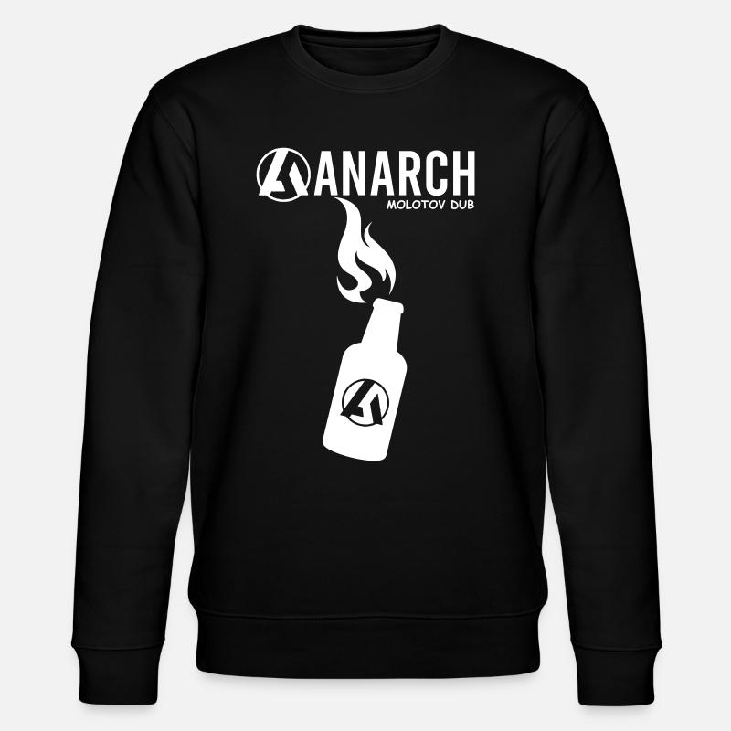ANARCH MOLOTOV DUB - Stanley/Stella Unisex Bio-Sweatshirt CHANGER  - Schwarz