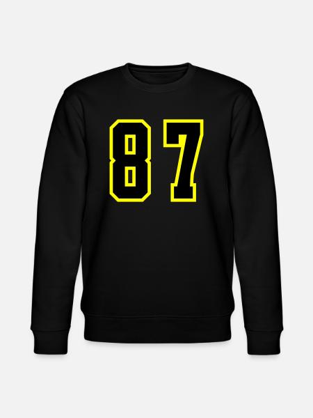 87 Number Leotard - Stanley/Stella CHANGER Unisex Organic Sweatshirt - black