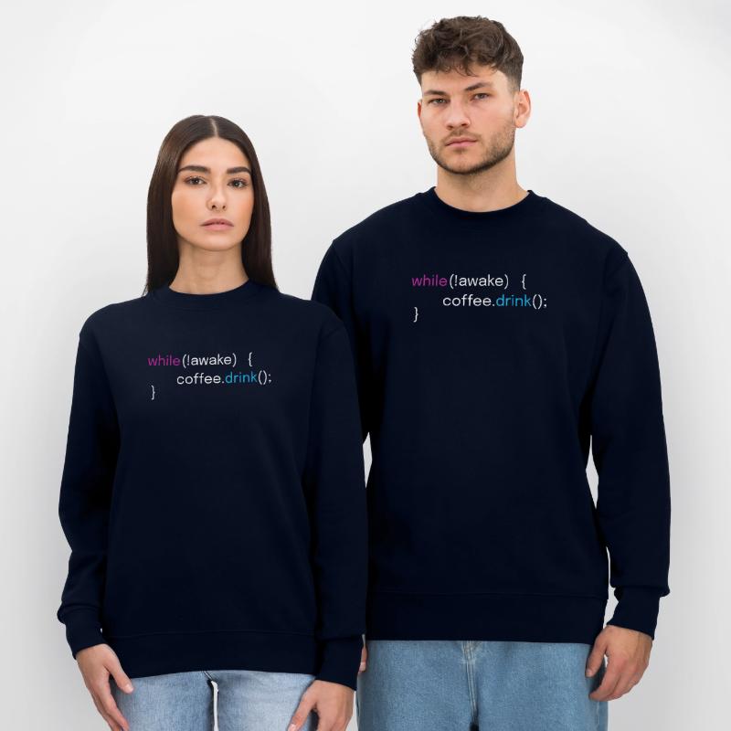 Café drôle et conception de programmeur de codage Sweat bio CHANGER Stanley/Stella Unisexe