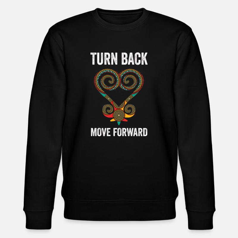 Symbole Sankofa Adinkra Ghana Noir - Sweat bio CHANGER Stanley/Stella Unisexe - noir