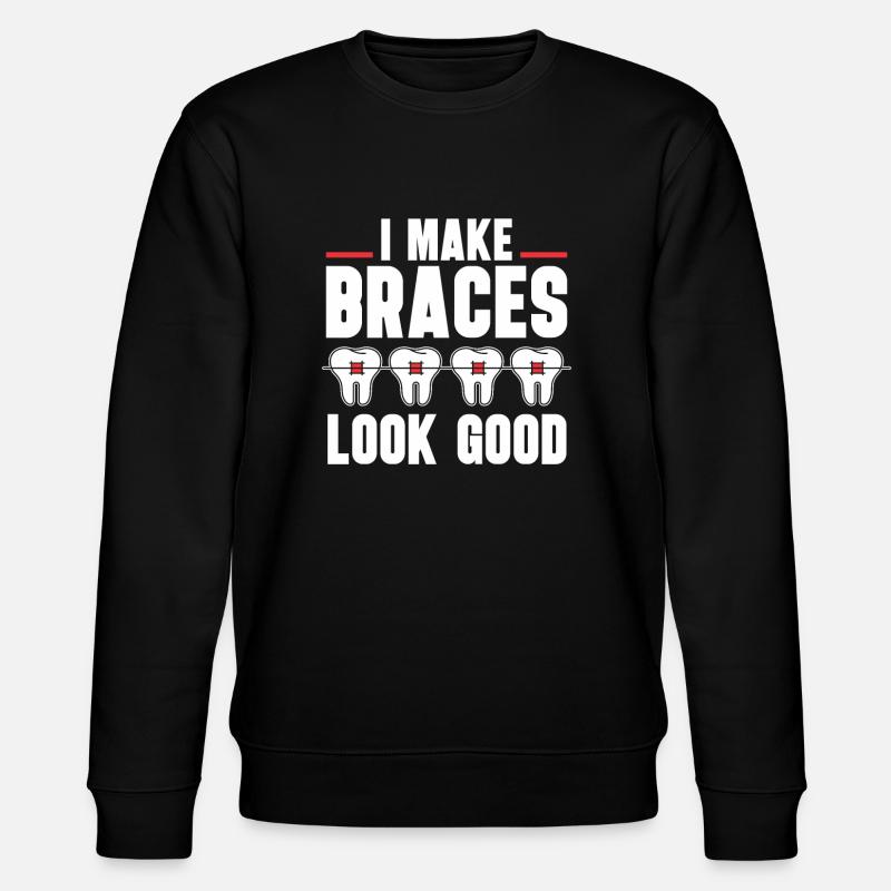 Kieferorthopäde Orthodontic Dental - Stanley/Stella Unisex Bio-Sweatshirt CHANGER  - Schwarz
