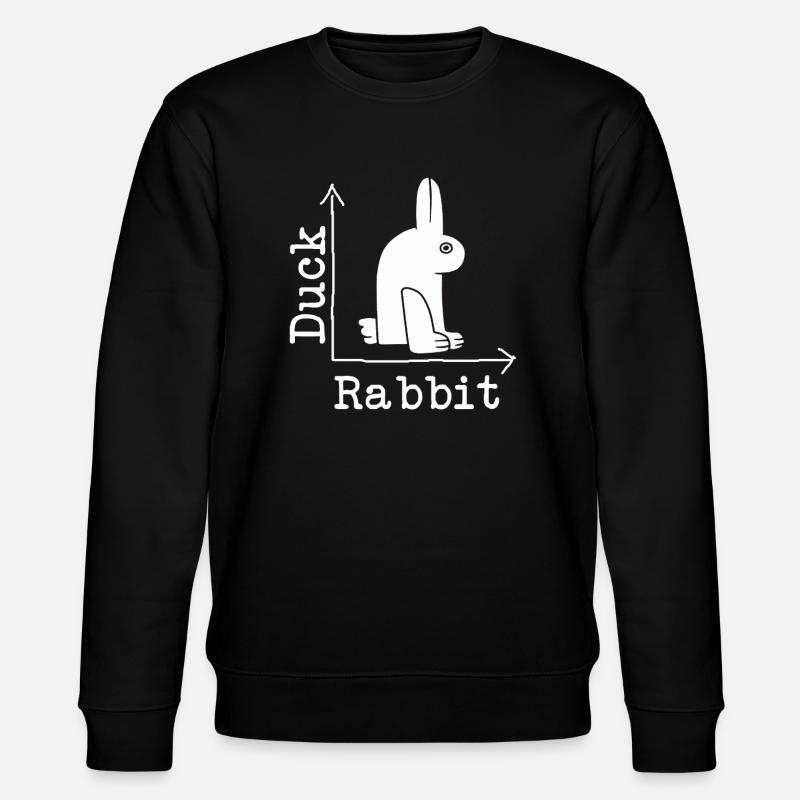 Wittgensteins Hasen-Enten-Illusion - Stanley/Stella Unisex Bio-Sweatshirt CHANGER  - Schwarz