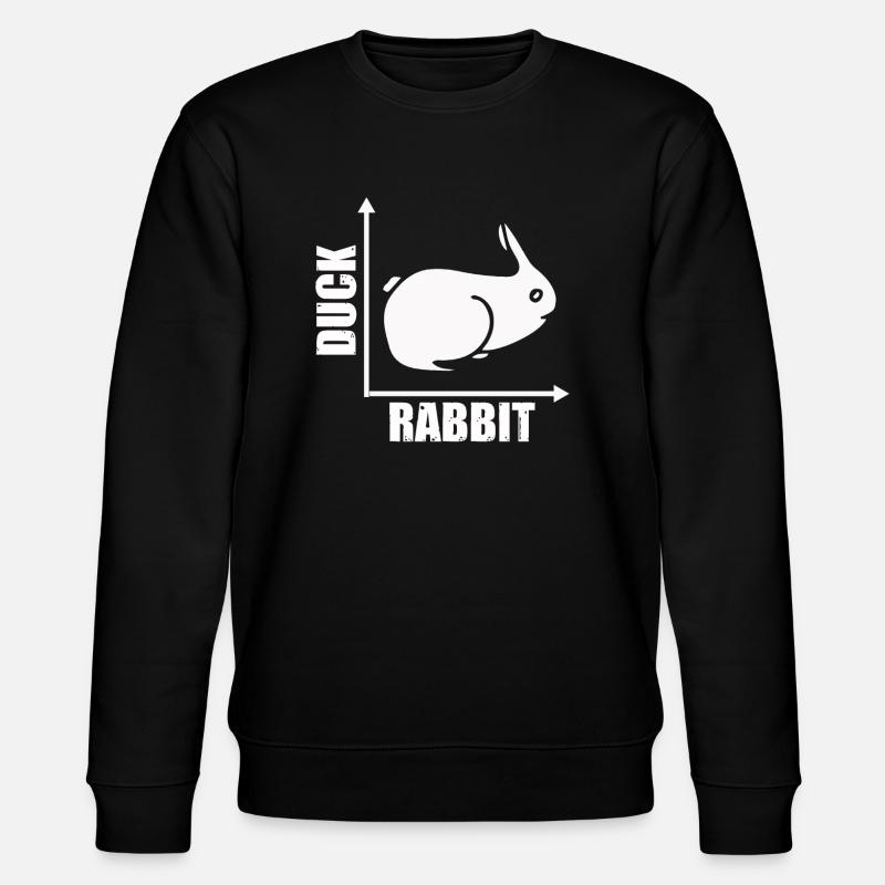 Wittgenstein lapin canard illusion - Sweat bio CHANGER Stanley/Stella Unisexe - noir