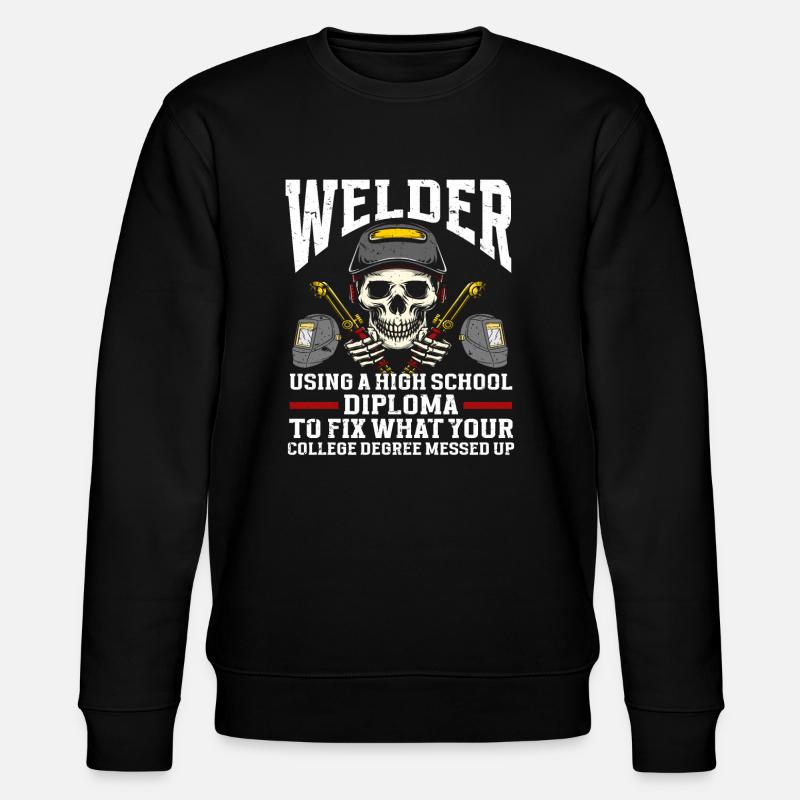 Schweißer Schweißen - Stanley/Stella Unisex Bio-Sweatshirt CHANGER  - Schwarz