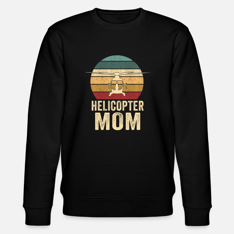 Helikopter Eltern Lustige Helikoptermutter - Stanley/Stella Unisex Bio-Sweatshirt CHANGER  - Schwarz