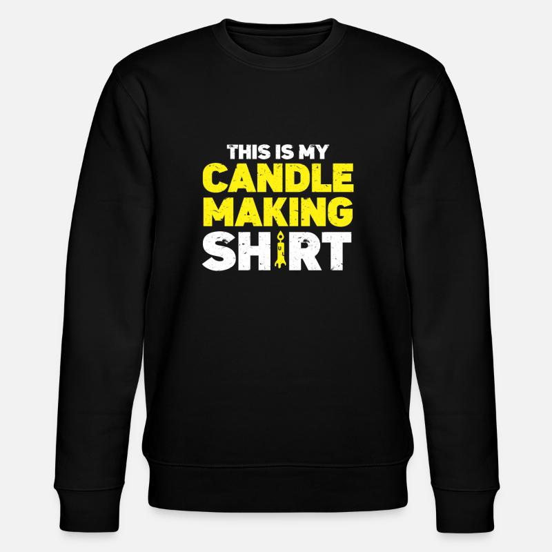 Candle Maker Candle Making - Stanley/Stella CHANGER Unisex Organic Sweatshirt - black