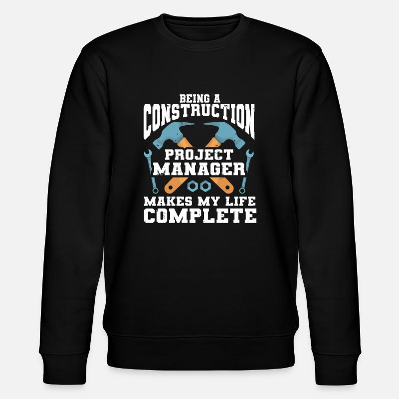 Construction Project Manager - Stanley/Stella CHANGER Unisex Organic Sweatshirt - black