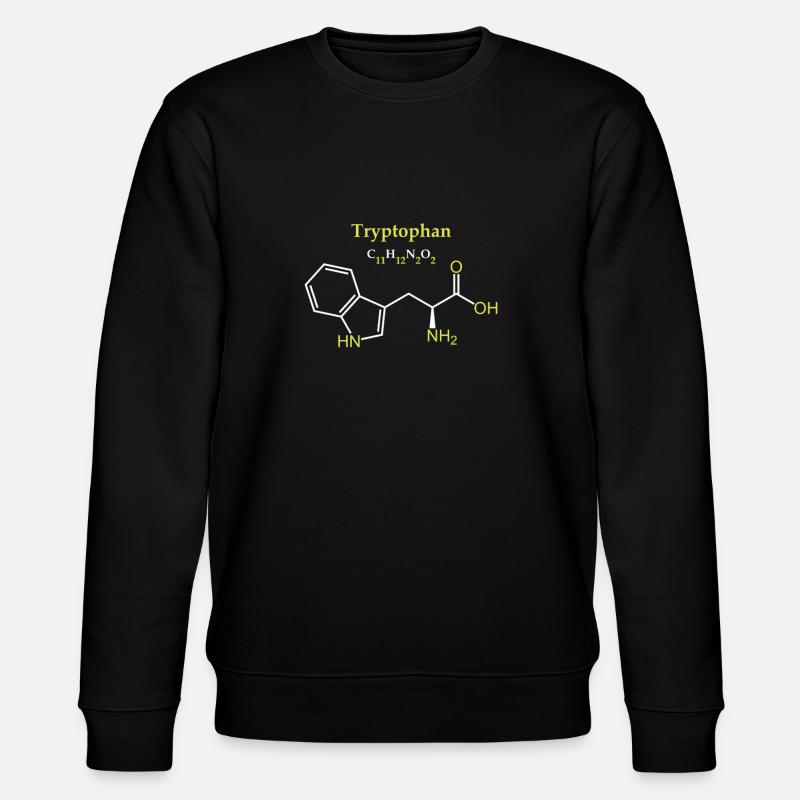 Tryptophan molecule - Stanley/Stella CHANGER Unisex Organic Sweatshirt - black