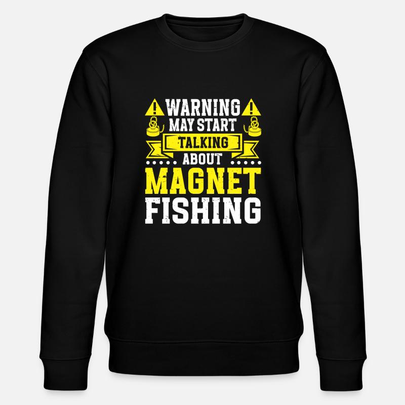 Magnetfischen - Stanley/Stella Unisex Bio-Sweatshirt CHANGER  - Schwarz