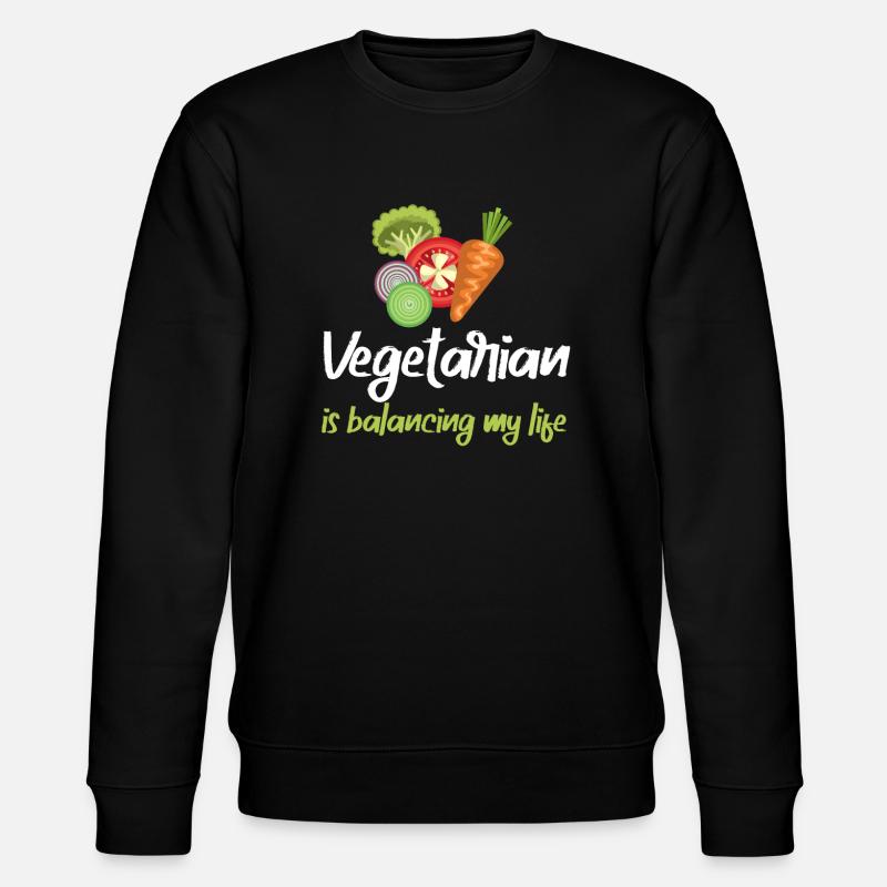 Végétarien Équilibrer ma vie - Sweat bio CHANGER Stanley/Stella Unisexe - noir