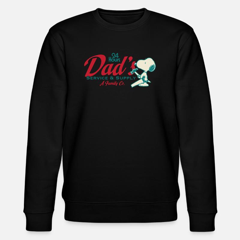 Peanuts Design Papa Avec Citation Et Snoopy - Sweat bio CHANGER Stanley/Stella Unisexe - noir