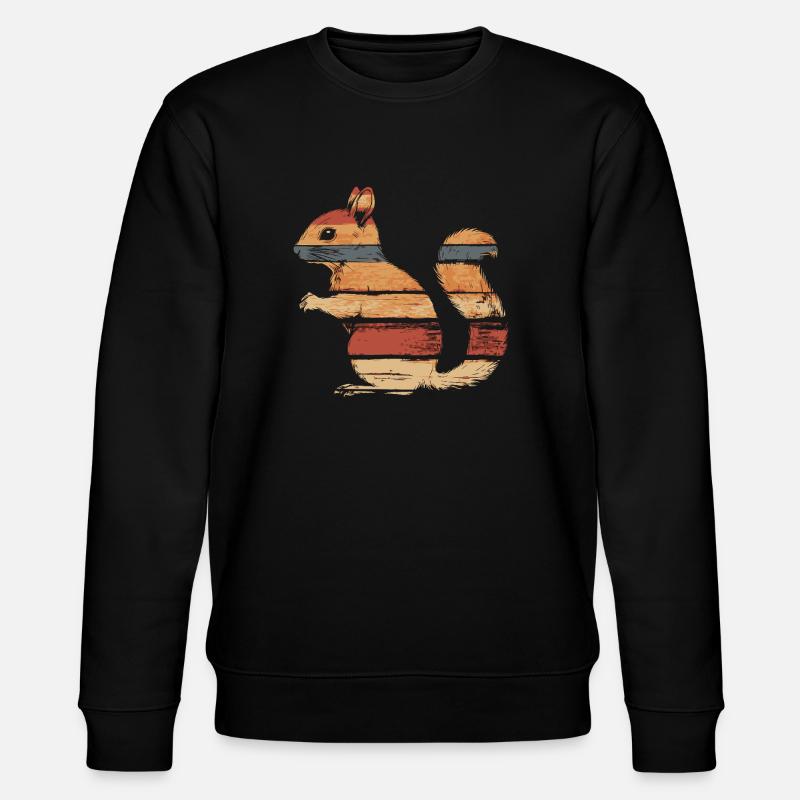 Écureuil millésime automne - Sweat bio CHANGER Stanley/Stella Unisexe - noir