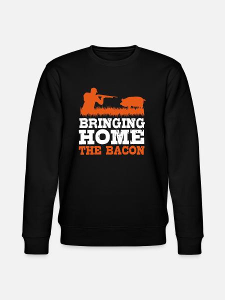 Wild boar hunting - Stanley/Stella CHANGER Unisex Organic Sweatshirt - black