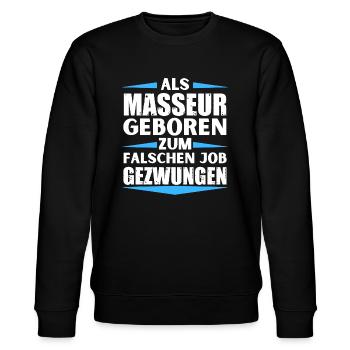 Masseur a atterri dans le mauvais emploi - Sweat bio CHANGER Stanley/Stella Unisexe - noir - Devant - Nik (191cm) & Marisol (170cm)