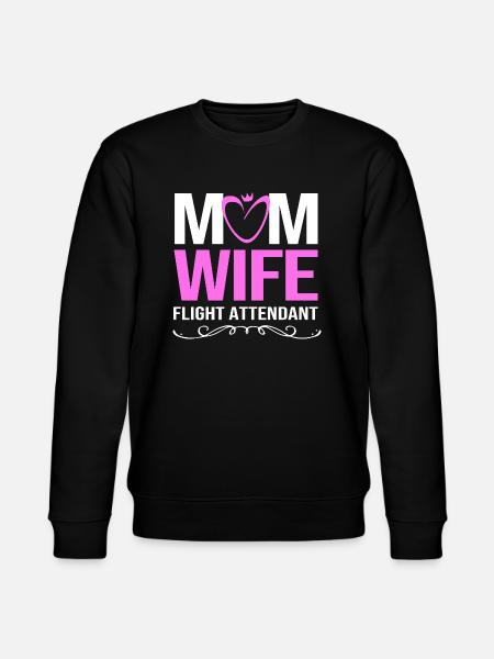 Stewardess Flight Attendant - Stanley/Stella CHANGER Unisex Organic Sweatshirt - black