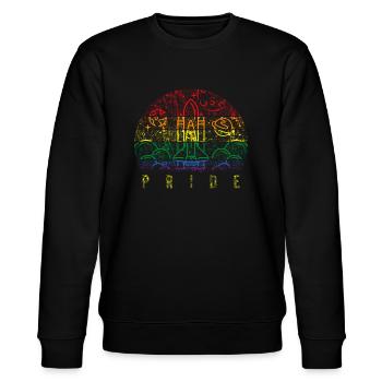Pride LGBT - Sweat bio CHANGER Stanley/Stella Unisexe - noir - Devant - Nik (191cm) & Marisol (170cm)