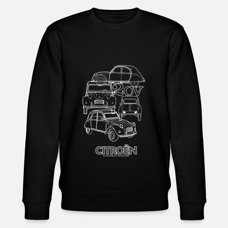Citroën 2 CV Dedeuche - Sweat bio CHANGER Stanley/Stella Unisexe - noir