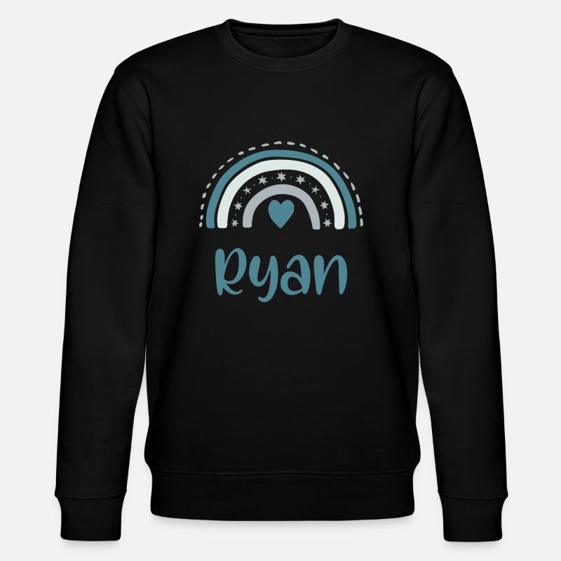 Ryan Name Rainbow - Stanley/Stella Unisex Bio-Sweatshirt CHANGER  - Schwarz