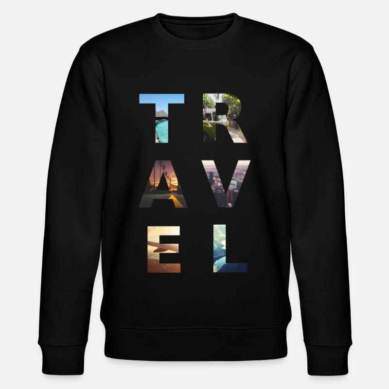 TRAVEL - Stanley/Stella Unisex Bio-Sweatshirt CHANGER  - Schwarz