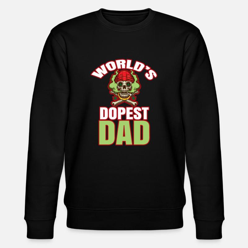 World's Dopest Dad - Stanley/Stella Unisex Bio-Sweatshirt CHANGER  - Schwarz