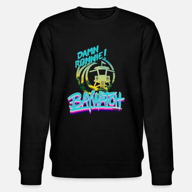 Baywatch Damn Ronnie! - Sweat bio CHANGER Stanley/Stella Unisexe - noir