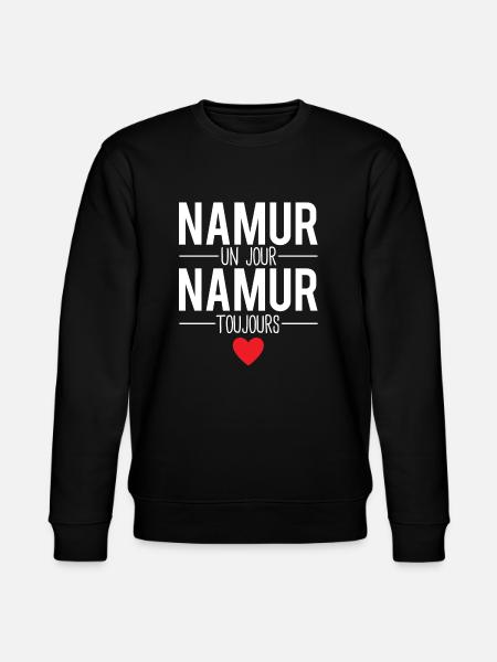 Namur un jour namur toujours cadeau namurois - Sweat bio CHANGER Stanley/Stella Unisexe - noir