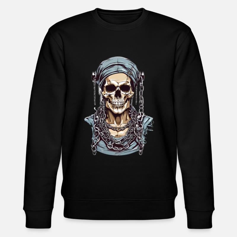 Squelette cool - Sweat bio CHANGER Stanley/Stella Unisexe - noir