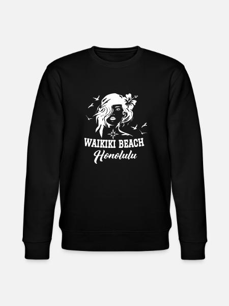 Honolulu Waikiki beach - Stanley/Stella CHANGER Unisex Organic Sweatshirt - black