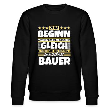 Zum Beginn gleich die besten wurden Bauer - Stanley/Stella Unisex Bio-Sweatshirt CHANGER  - Schwarz - Vorne - Nik (191cm) & Marisol (170cm)