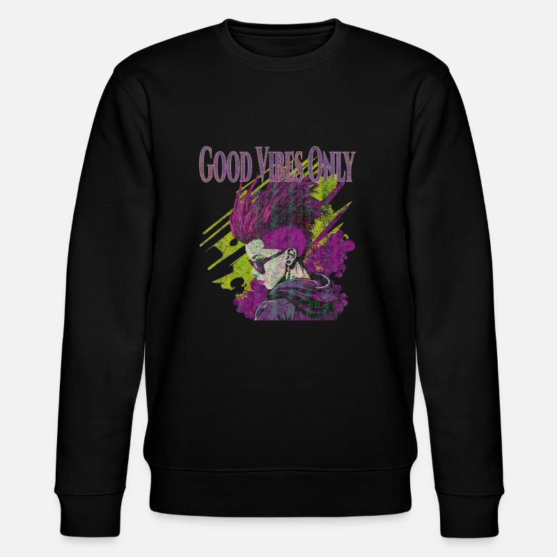 Good Vibes Only - Stanley/Stella Unisex Bio-Sweatshirt CHANGER - Schwarz