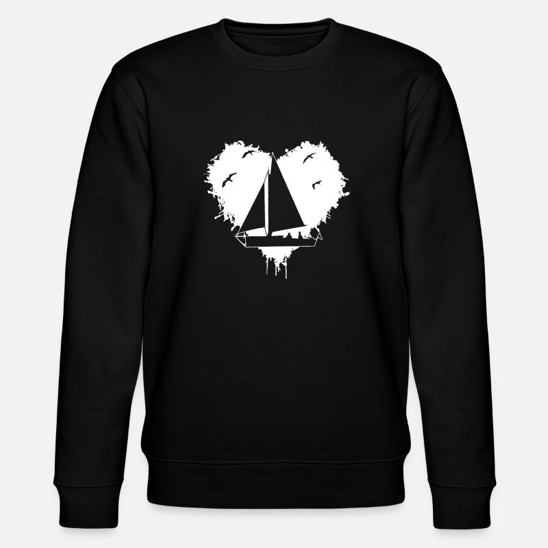 Segeln Sailing - Stanley/Stella Unisex Bio-Sweatshirt CHANGER  - Schwarz