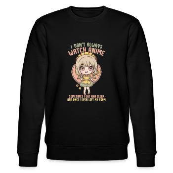 front 46691665128770474 - Stanley/Stella Unisex Bio-Sweatshirt CHANGER  - Schwarz - Vorne - Nik (191cm) & Marisol (170cm)