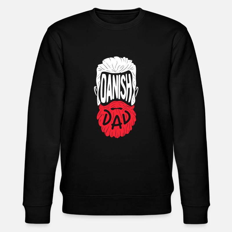 Danish Dad - Stanley/Stella Unisex Bio-Sweatshirt CHANGER  - Schwarz