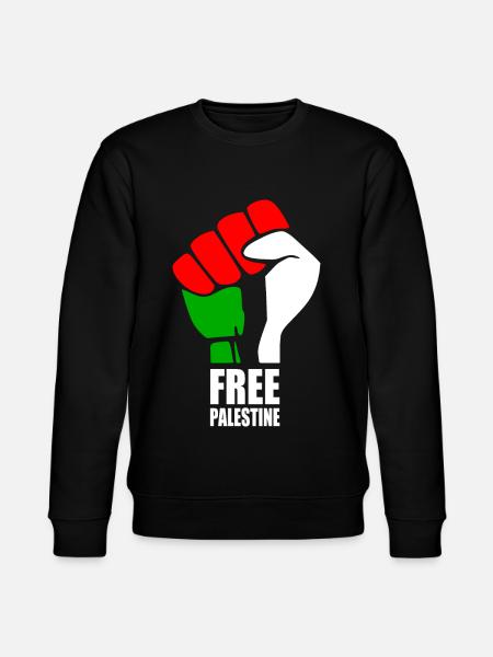 Free palestine - Stanley/Stella CHANGER Unisex Organic Sweatshirt - black