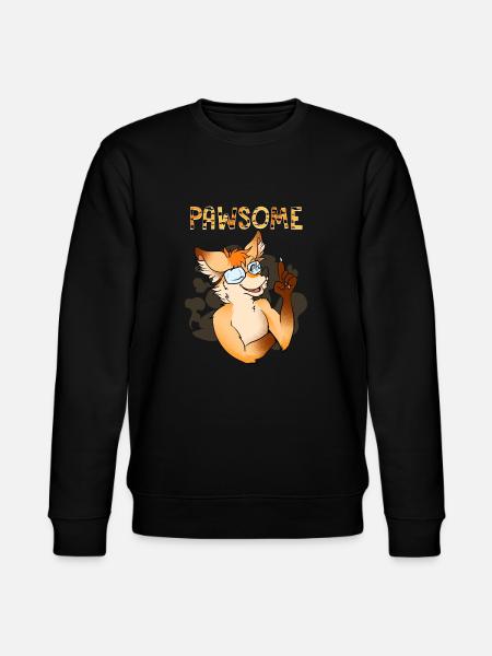 Pawsome I Furry Fandom Cospaly - Stanley/Stella CHANGER Unisex Organic Sweatshirt - black