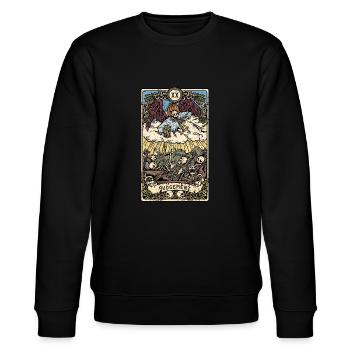 Judgement I Goth Tarot Card I Fortune Teller - Stanley/Stella Unisex Bio-Sweatshirt CHANGER  - Schwarz - Vorne - Nik (191cm) & Marisol (170cm)