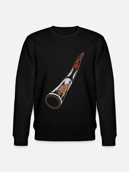 Didgeridoo Didjeridu - Stanley/Stella CHANGER Unisex Organic Sweatshirt - black